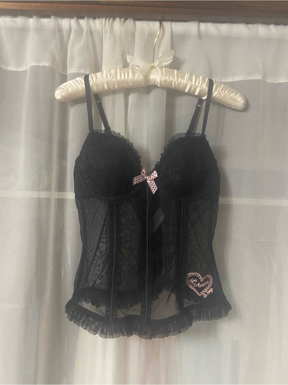 La SENZA Black corset top